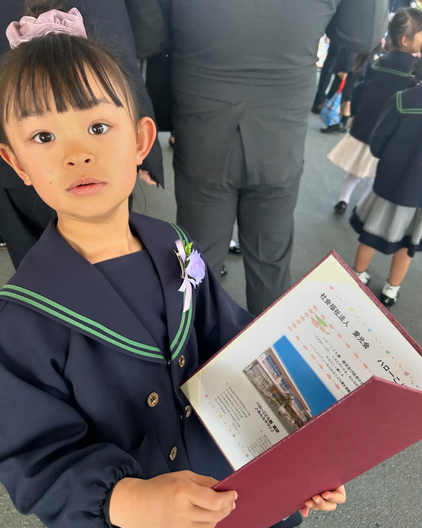娘が卒園式を迎えました。
今まで先生方には大変お世話になりました。
振り返ると成長がわかります。
小学校楽しみだね！😀

#お世話になりました‍♀️